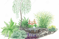 http://www.dreamstime.com/royalty-free-stock-images-garden-design-little-fountain-image23983529